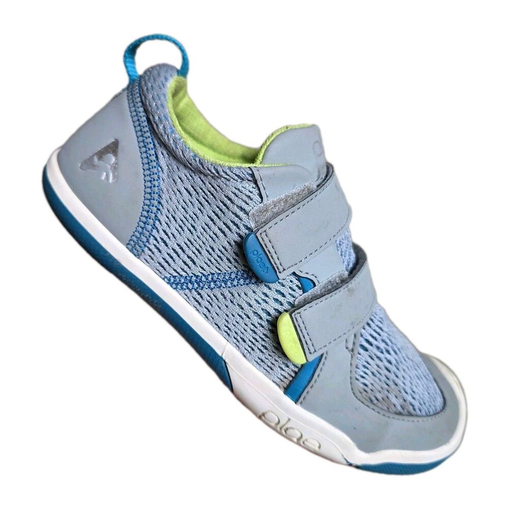 Plae TY Sneakers Nexus Grey Size 1Y, 2-strap Hook & Loop Closure, School